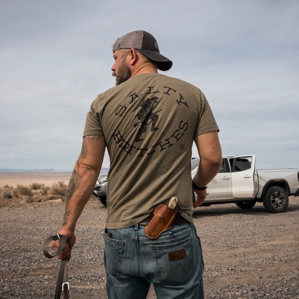 Salty Britches® Hang Loose T-Shirt - Military light olive