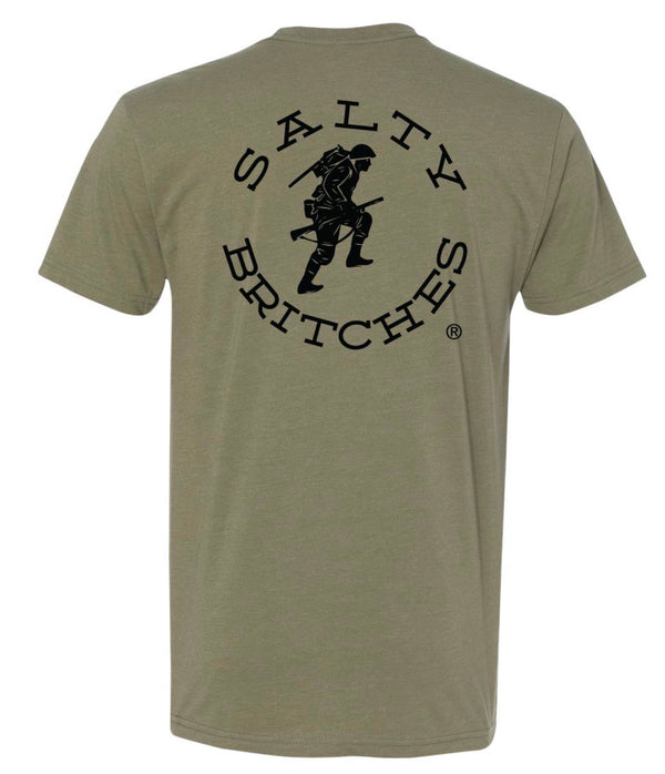 Salty Britches® Hang Loose T-Shirt - Military light olive