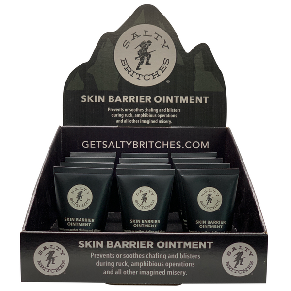 Salty Britches® Skin Barrier Ointment Display box FREE with first case (24 units)order